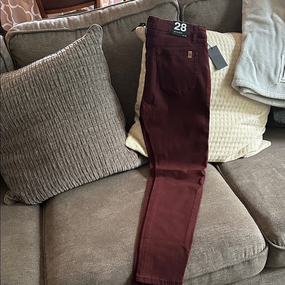 Joe's Jeans Deep Red Skinny Jeans